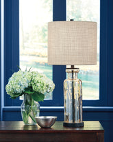 Warmstead Furniture - Ashley Furniture - Laurentia Lighting - Table Lamp (Set of 2) / Champagne - L431414X2